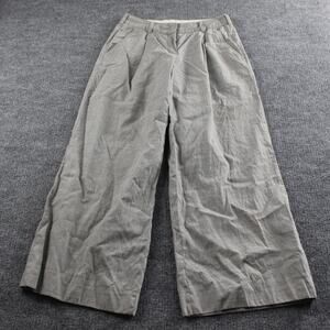 La Perla Pant 6 Pleated Wide Leg Trousers Grey Dressy Luxury Business Workwear